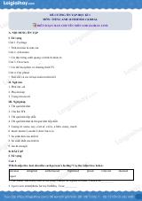 Đề cương ôn tập HK1 tiếng Anh 10 friends global có đáp án